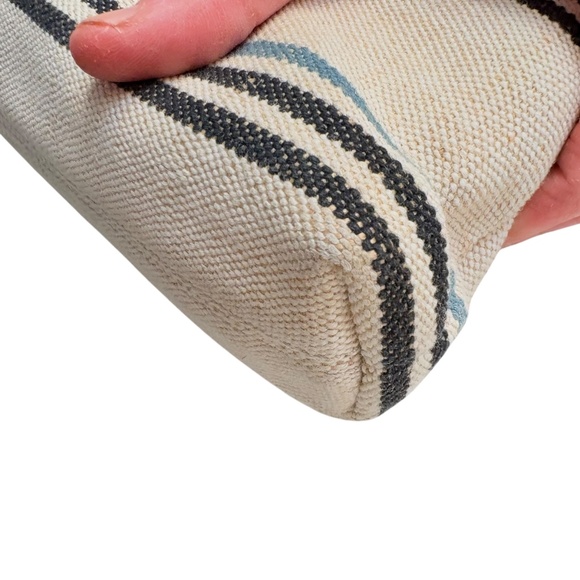 Fossil Kinley striped cotton & leather crossbody messenger bag - Picture 13 of 15